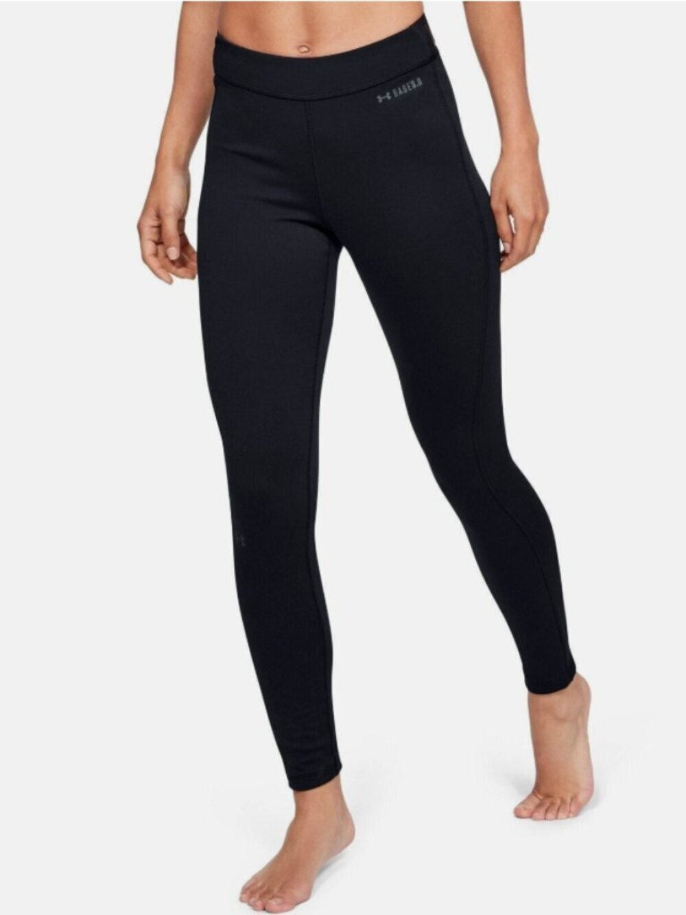 UNDER ARMOUR Women's Base 3.0 Cold Gear Black Leggings (Small)